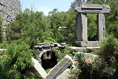 Antica citta di termessos in antalya foto