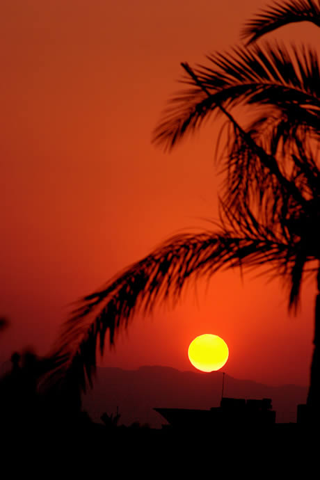 Apus de soare in antalya foto
